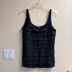 Express dream weight cotton tank top with ruffle/tiered